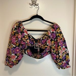 Lovers & Friends off the shoulder crop top